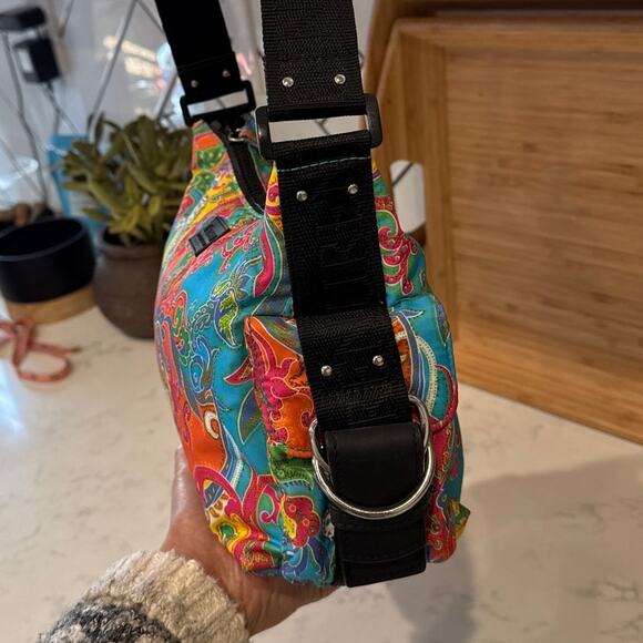 Lauren Ralph Lauren Bag Paisley Hobo Shoulder Bright Boho Colorful Y2K it girl - Picture 2 of 12